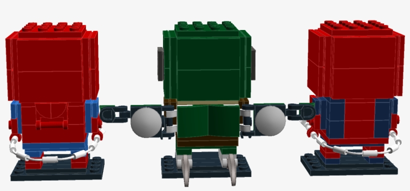 Spider Man Brickheads Back - Custom Spiderman Brickheadz, transparent png download