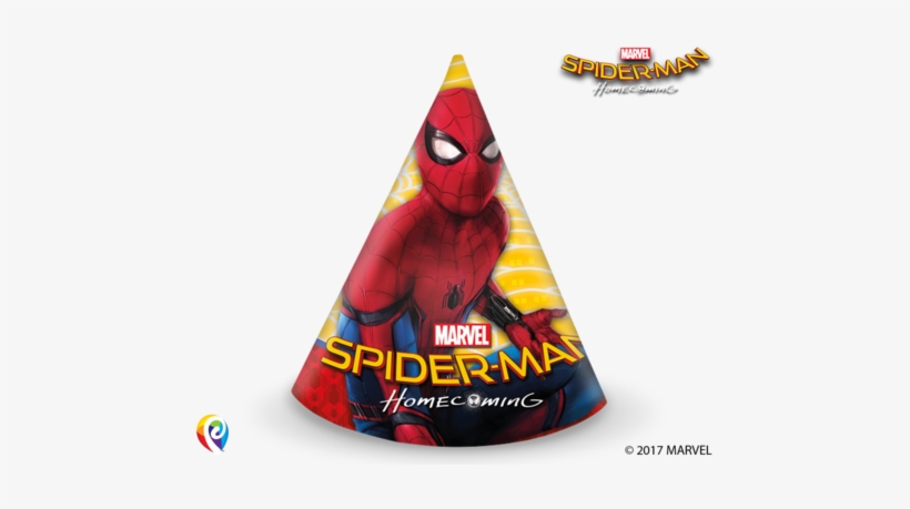 Spider Man Homecoming 6 Party Hats - Spider-man: Homecoming Movie Sticker Book (paperback), transparent png download