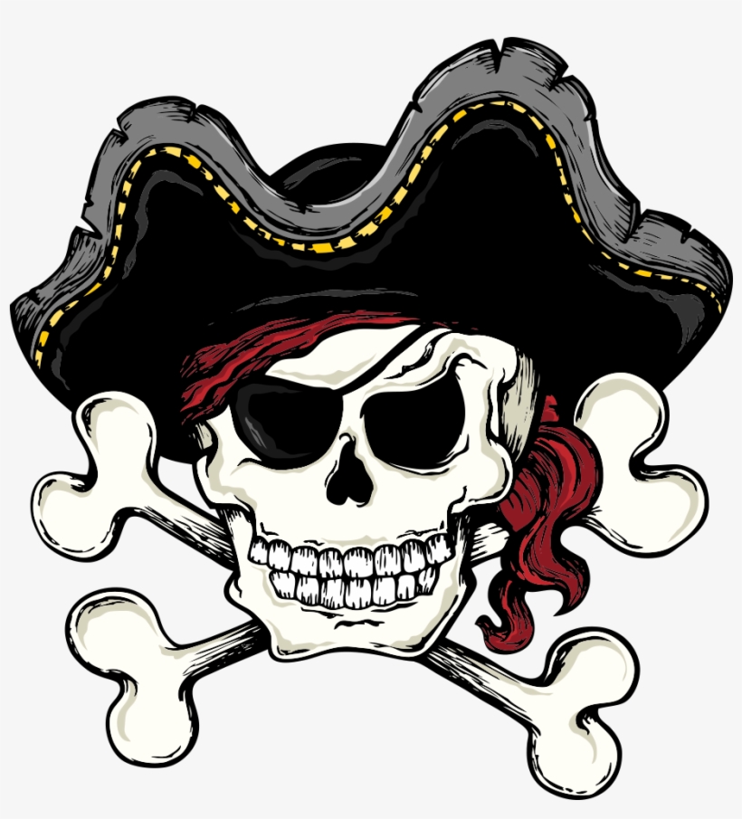 Skull And Bones Skull And Crossbones Piracy Clip Art - Pasco High School Pirates, transparent png download