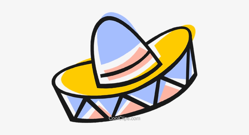 Mexican Hat Royalty Free Vector Clip Art Illustration - Chapeu Mexicano Png, transparent png download