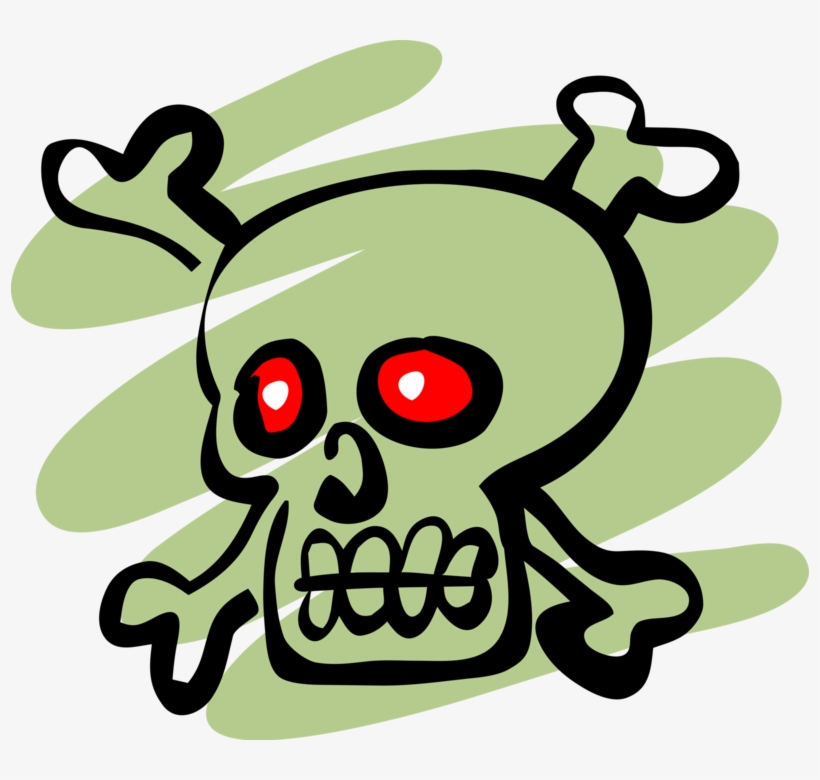 Vector Illustration Of Buccaneer Pirate Skull And Crossbones - Skull And Crossbones, transparent png download