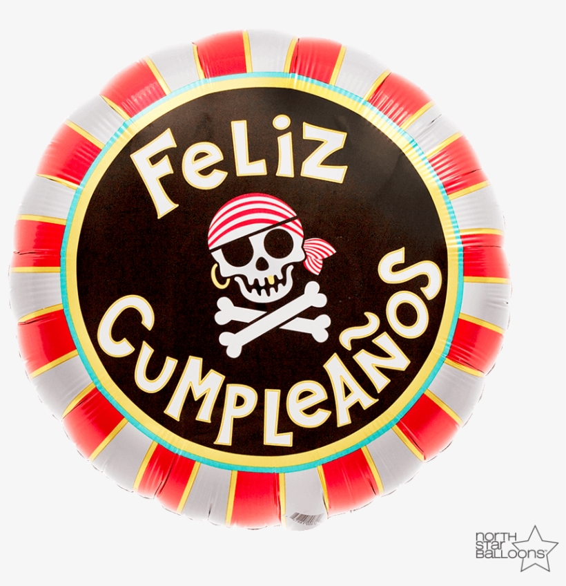 Feliz Cumpleanos Pirate Skull 18 In*, transparent png download