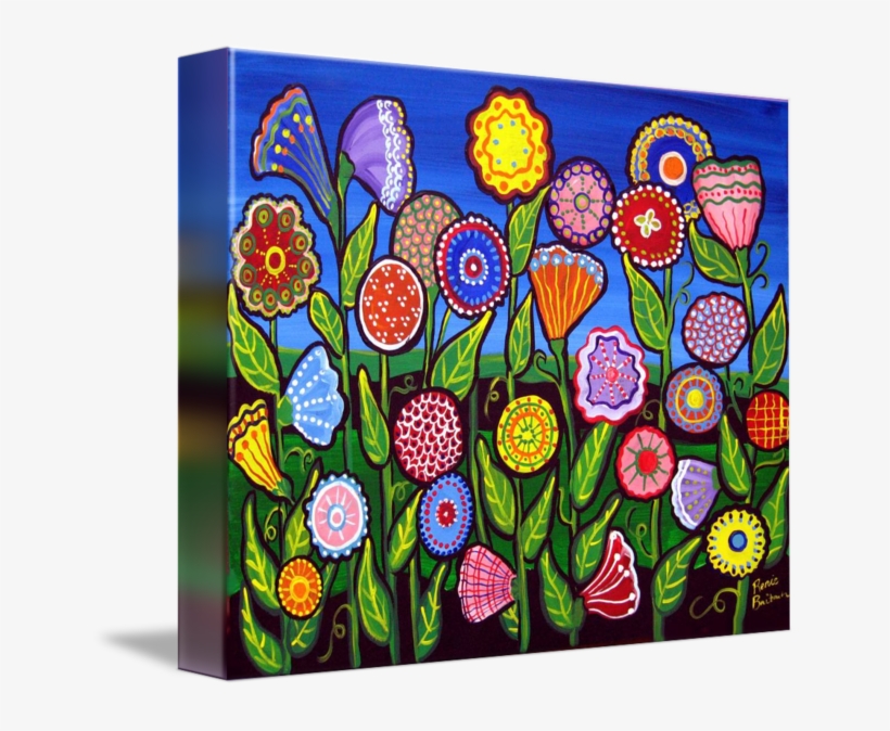 "fun Whimsical Flowers" By Renie Britenbucher - All My Walls 'fun Whimsical Flowers' By Renie Britenbucher, transparent png download