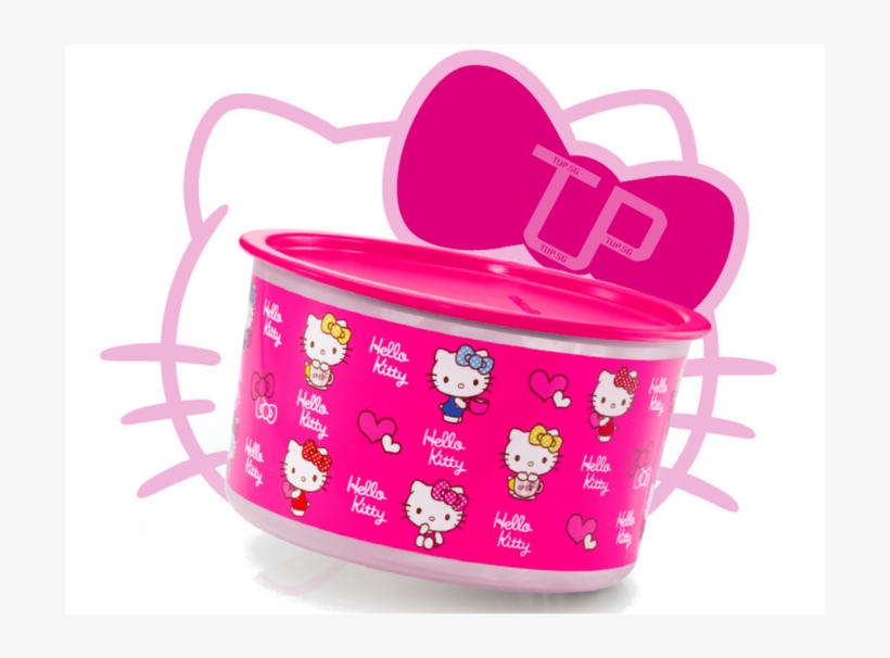 Hello Kitty One Touch Tupperware Malaysia, transparent png download