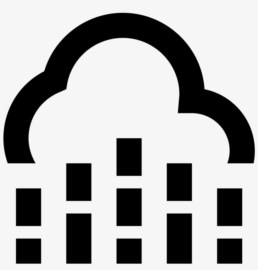 Ulewny Deszcz Icon - Rain, transparent png download
