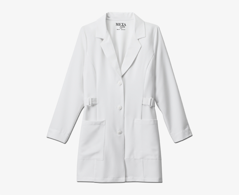 White Swan Ladies 32" Buckle Tri-blend Stretch Labcoat - Clothing, transparent png download