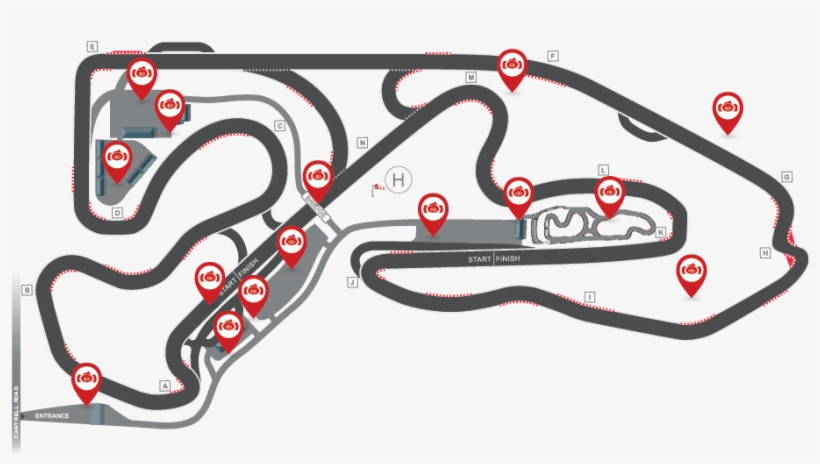 Race Track Png Image - Monticello Motor Club Track Map, transparent png download