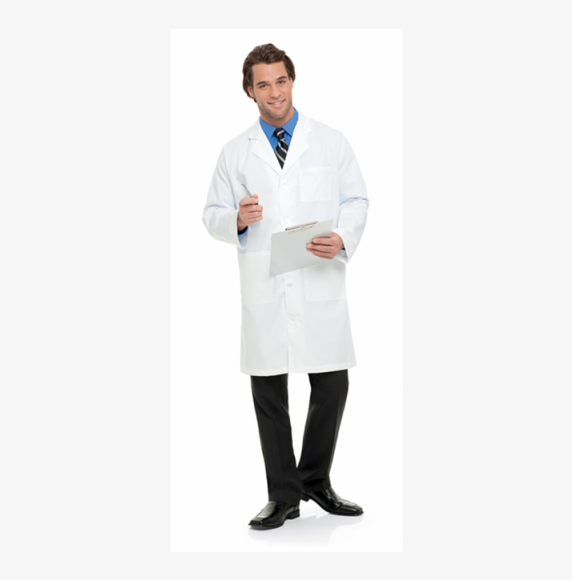 Men's Lab Coat - White Coat, transparent png download
