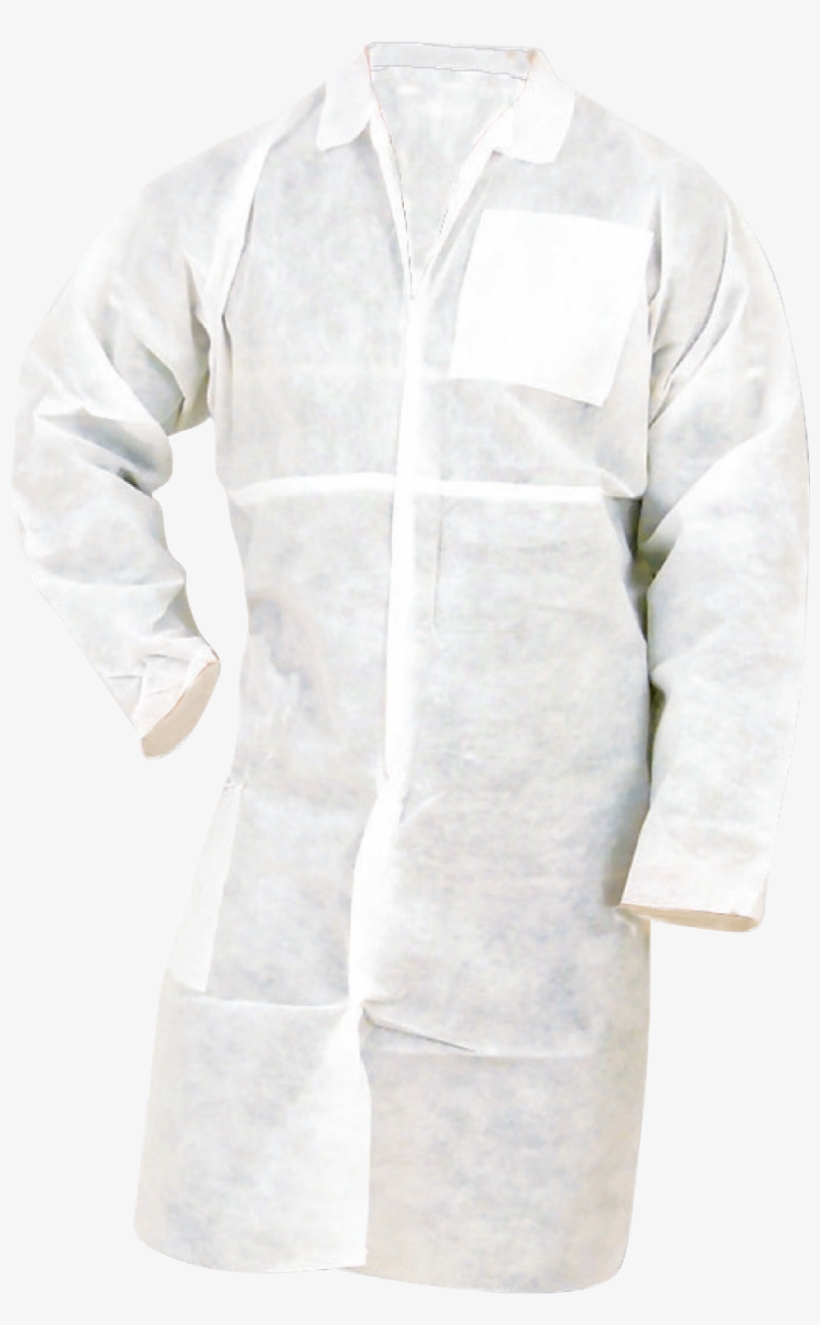Disposable Lab Coat L - Белый Махровый Халат, transparent png download