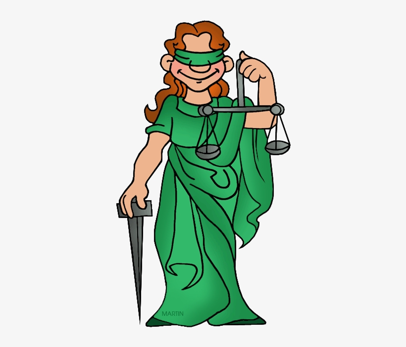 Scales Of Justice - Blind Scales Of Justice Clip Art, transparent png download