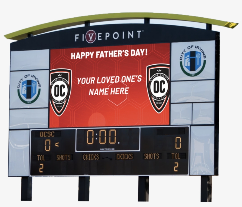 Happy Father's Day Message - Scoreboard, transparent png download