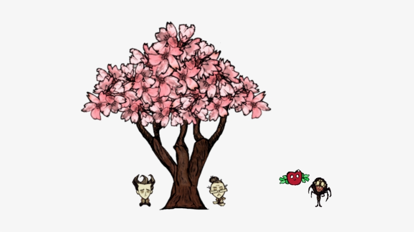 If You Want To Eat Lunch, You Should Cut A Tree And - Don T Starve Cherry Forest, transparent png download