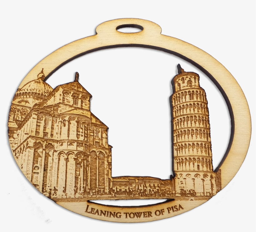 Leaning Tower Of Pisa Ornament - Badge, transparent png download