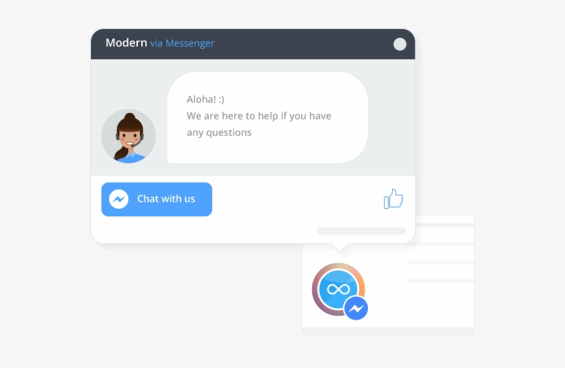 Facebook Messenger Widget, transparent png download