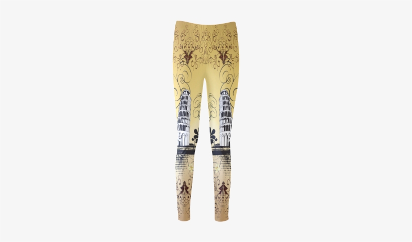The Leaning Tower Of Pisa Cassandra Women's Leggings - Leggings, transparent png download