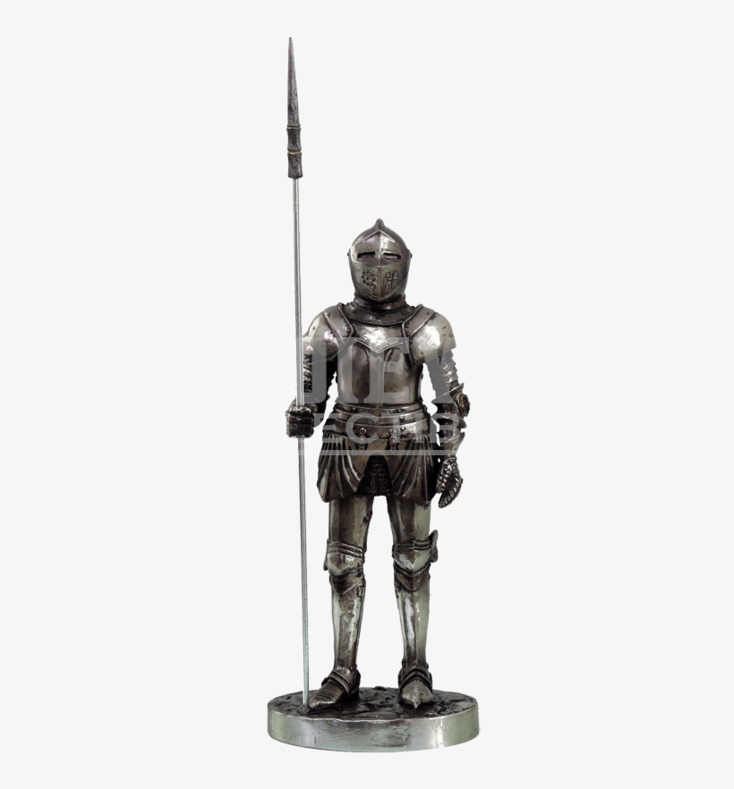 Medieval Knight Spearman Statue - Medieval Knight 7" Tall Phalanx Infantry Statue Figurine, transparent png download