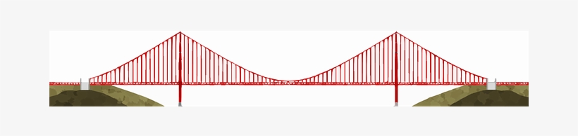 Golden Gate Bridge Bridge Suspension Bridg - Architecture, transparent png download
