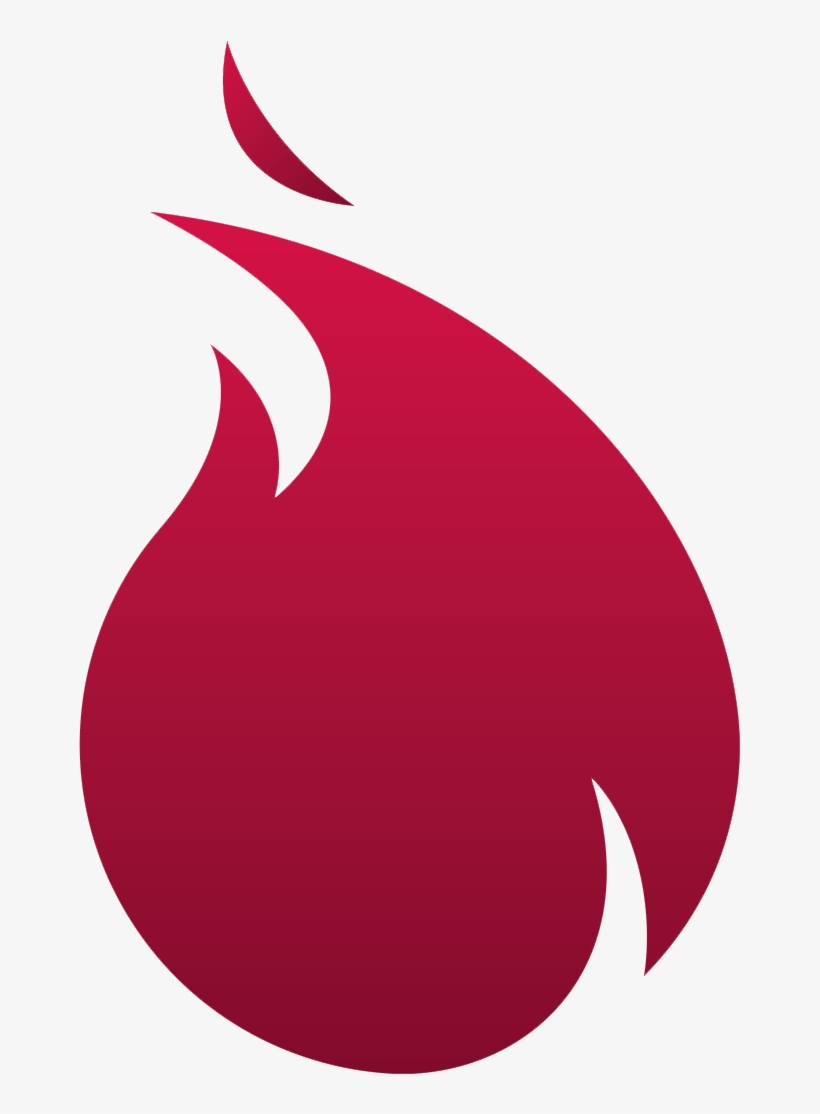 Flames Clipart Single - Emblem, transparent png download