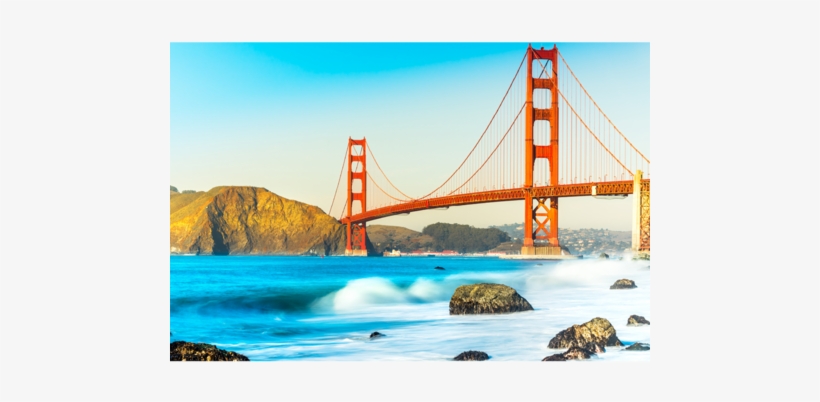 Usa, Golden Gate Bridge, San Francisco - Golden Gate Bridge, San Francisco Poster Print, transparent png download