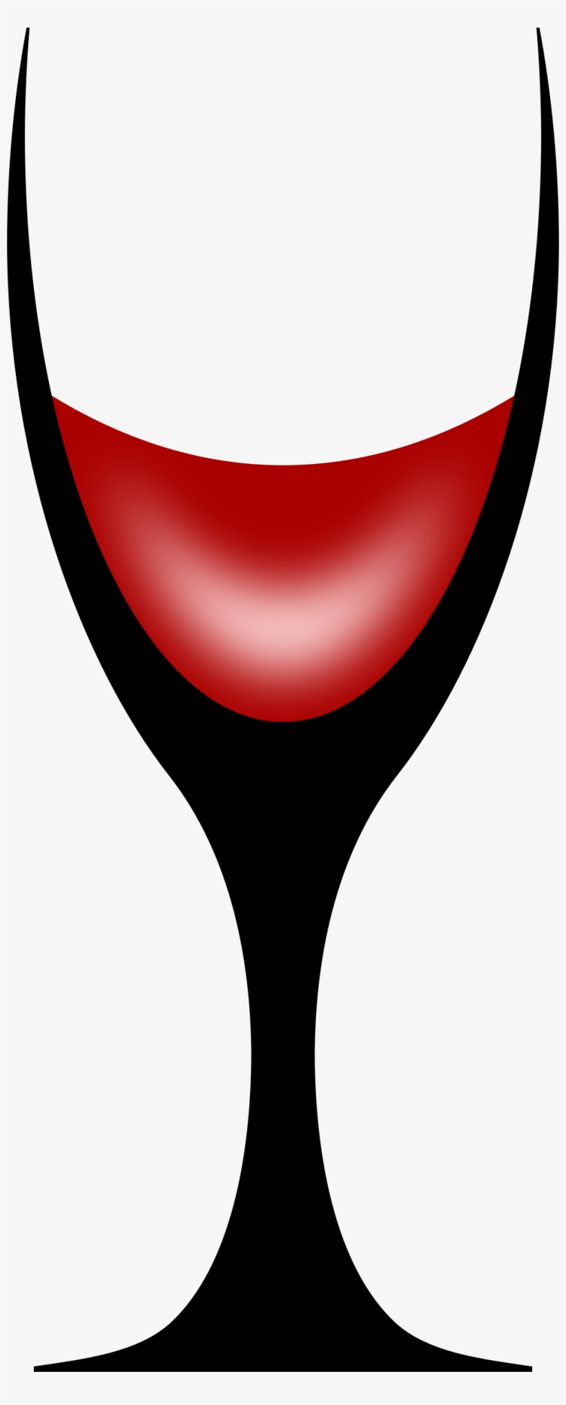 Big Image - Stylised Glass Of Wine, transparent png download