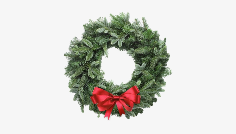 Basic Wreath With Bow - Wreath, transparent png download