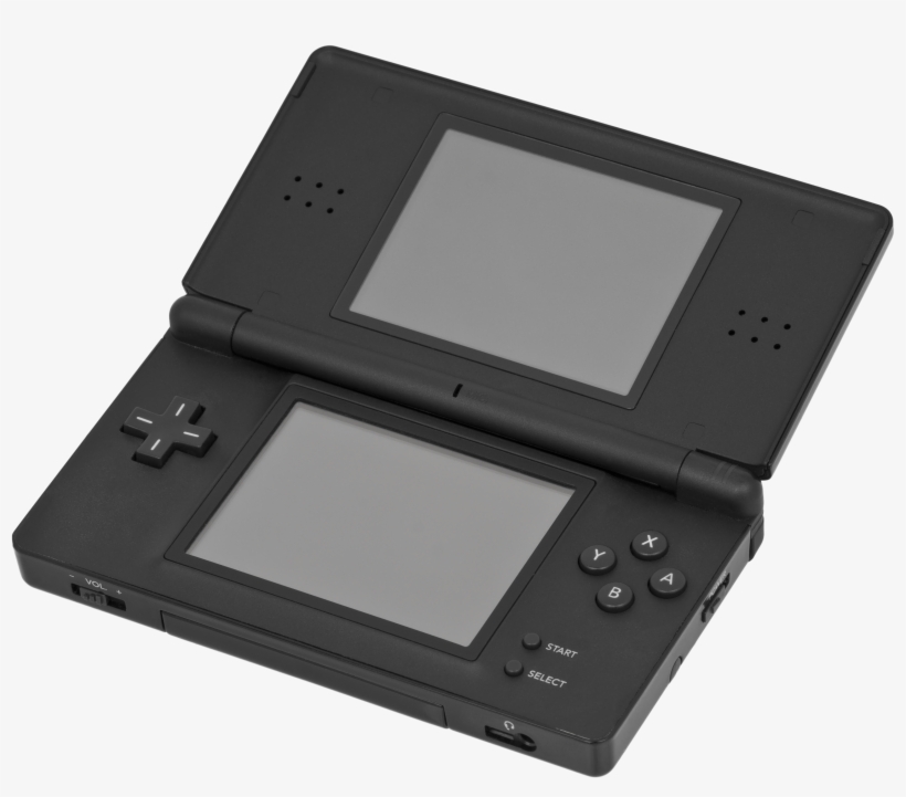 Nintendo Ds Lite Black Open - Nintendo Ds Lite, transparent png download