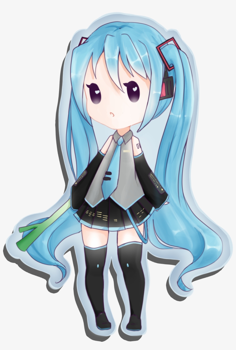 Keychain Miku Preview - Anime, transparent png download