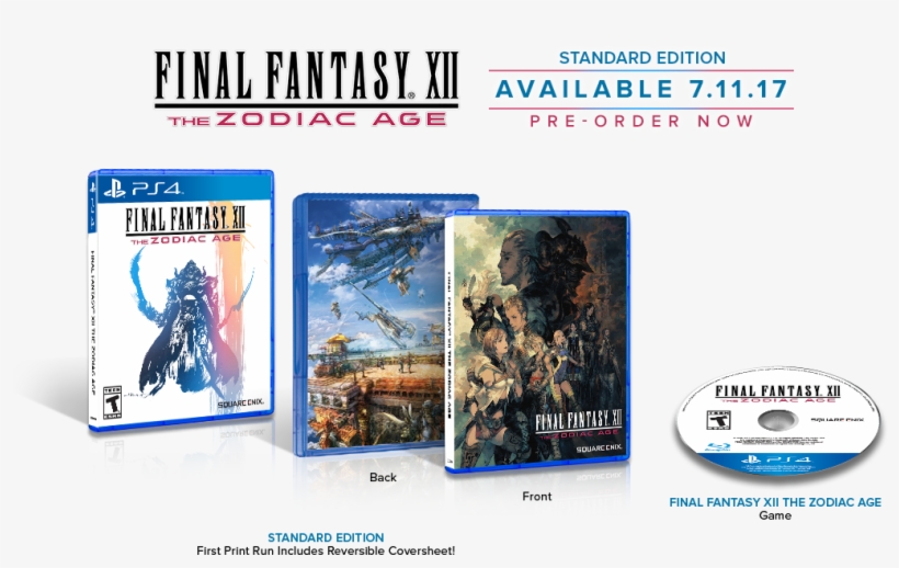 Final Fantasy Xii The Zodiac Age Standard Edition - Final Fantasy Xii The Zodiac Age Limited Edition [ps4, transparent png download