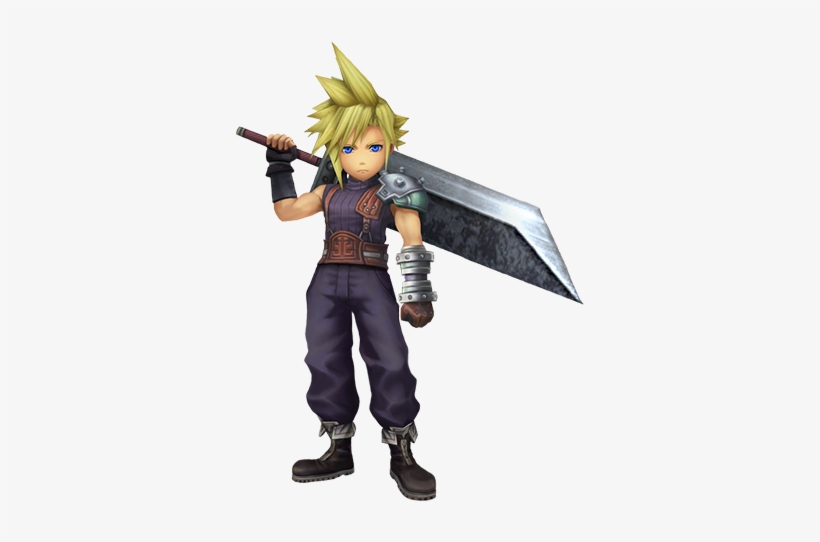 Final Fantasy Explorers Focuses On Cooperative Play - Final Fantasy Seven Cloud, transparent png download