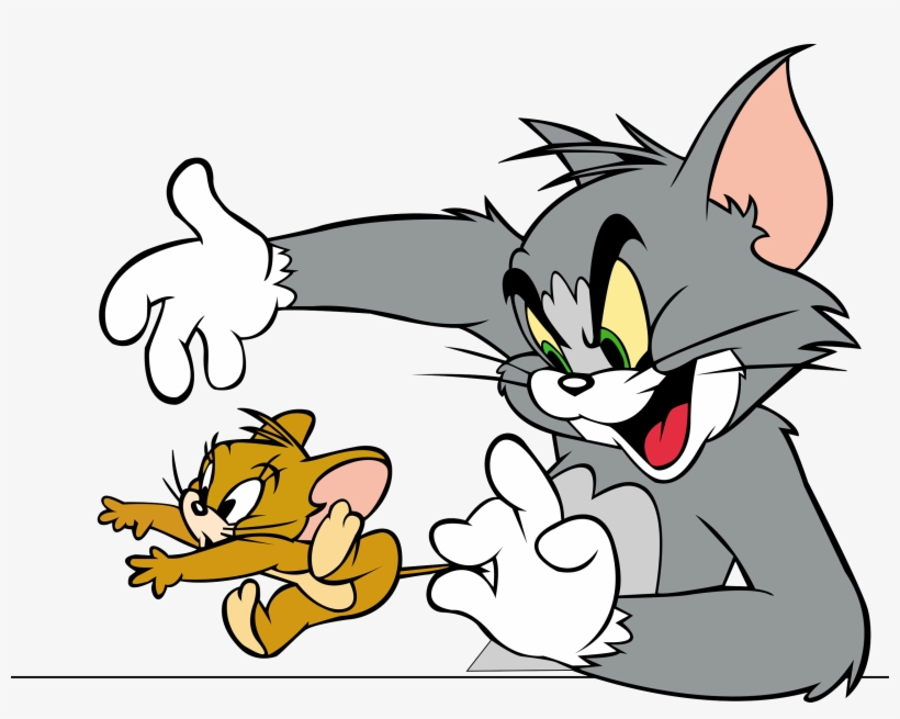 Tom And Jerry Png - Mouse And Cat Cartoon, transparent png download