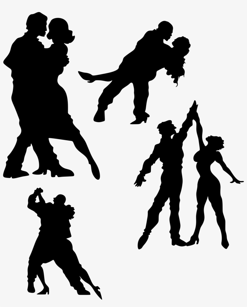 This Free Icons Png Design Of Dancing Couples Silhouette, transparent png download