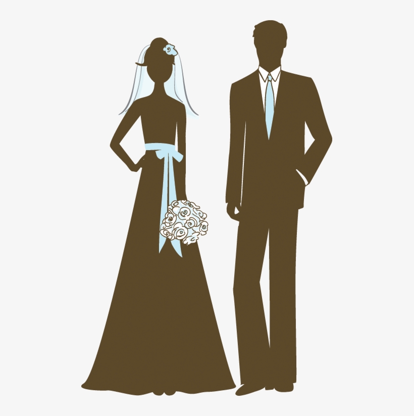Wedding Couple Png Image - Bride And Groom .png, transparent png download
