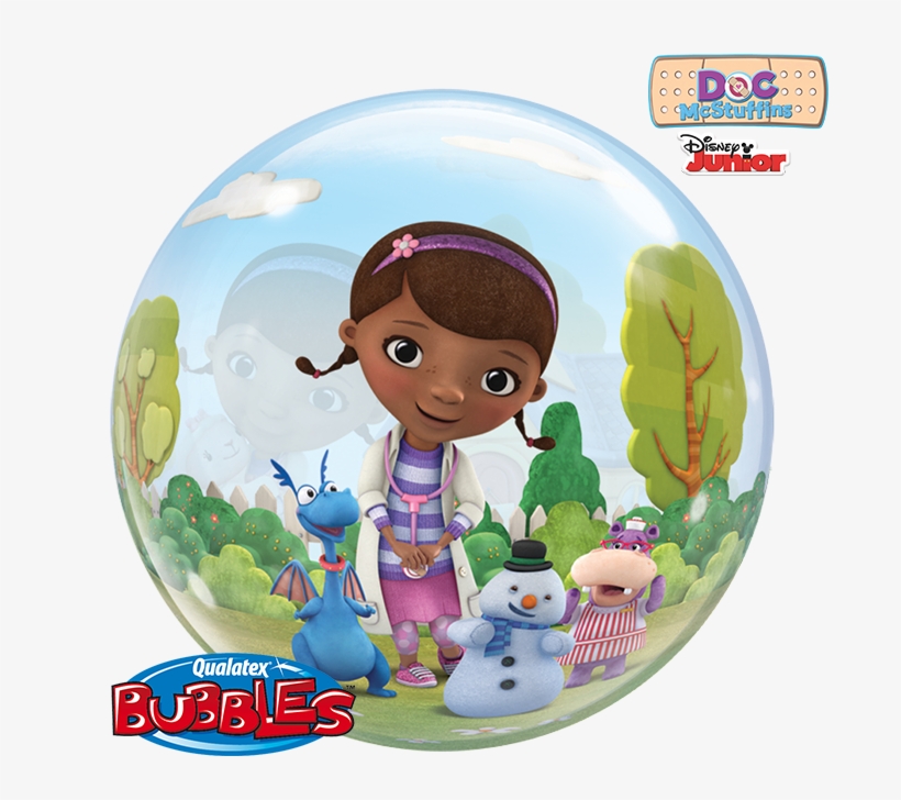 Doc Mcstuffins Bubble Balloon Balloon In A Box - 22" Doc Mcstuffins Bubble Balloon - Mylar Balloons, transparent png download