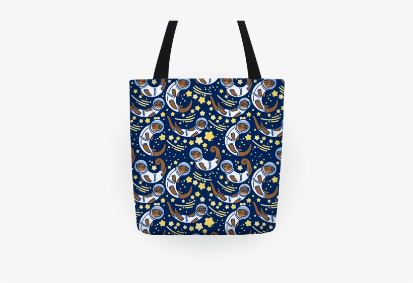 Otters In Space Tote - Otters In Space Tote Bag: Funny Tote Bag From Lookhuman., transparent png download
