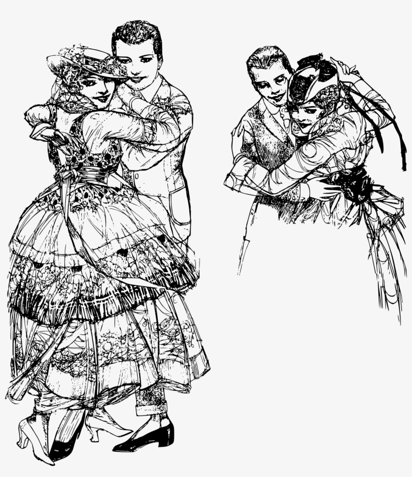 This Free Icons Png Design Of Two Couples Dancing, transparent png download