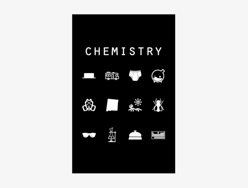 Chemistry Black Poster - Breaking Bad Black Poster, transparent png download