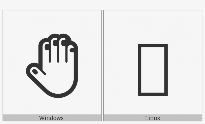 Raised Back Of Hand On Various Operating Systems - Sign, transparent png download