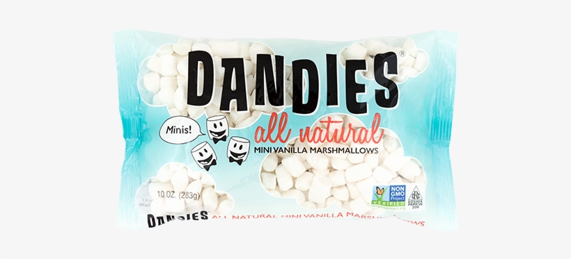 Dandies - All Natural Mini Marshmallows Vanilla - 10, transparent png download