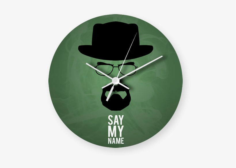 Breaking Bad Printed Wall Clock - Say My Name Art, transparent png download