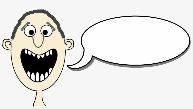 Clipart Cartoon Announce - Cartoon With Speech Bubbles, transparent png download
