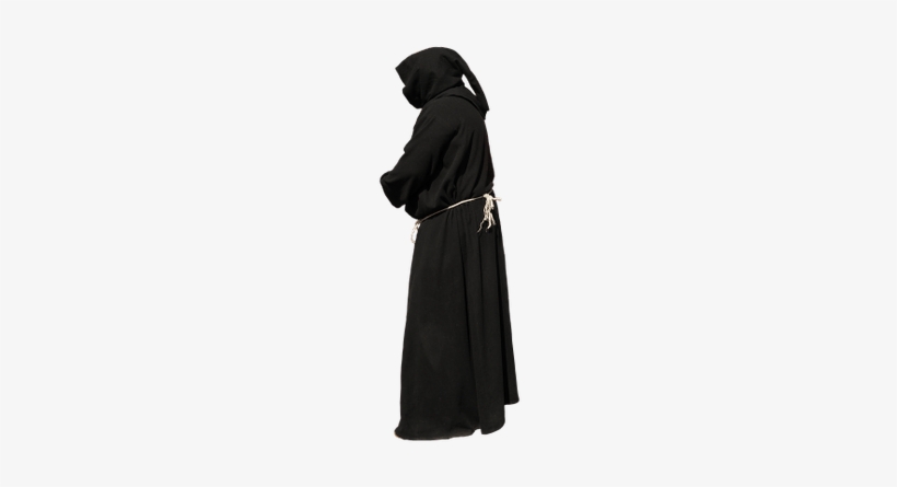 Monk Back View Black Gown - Monk Png, transparent png download