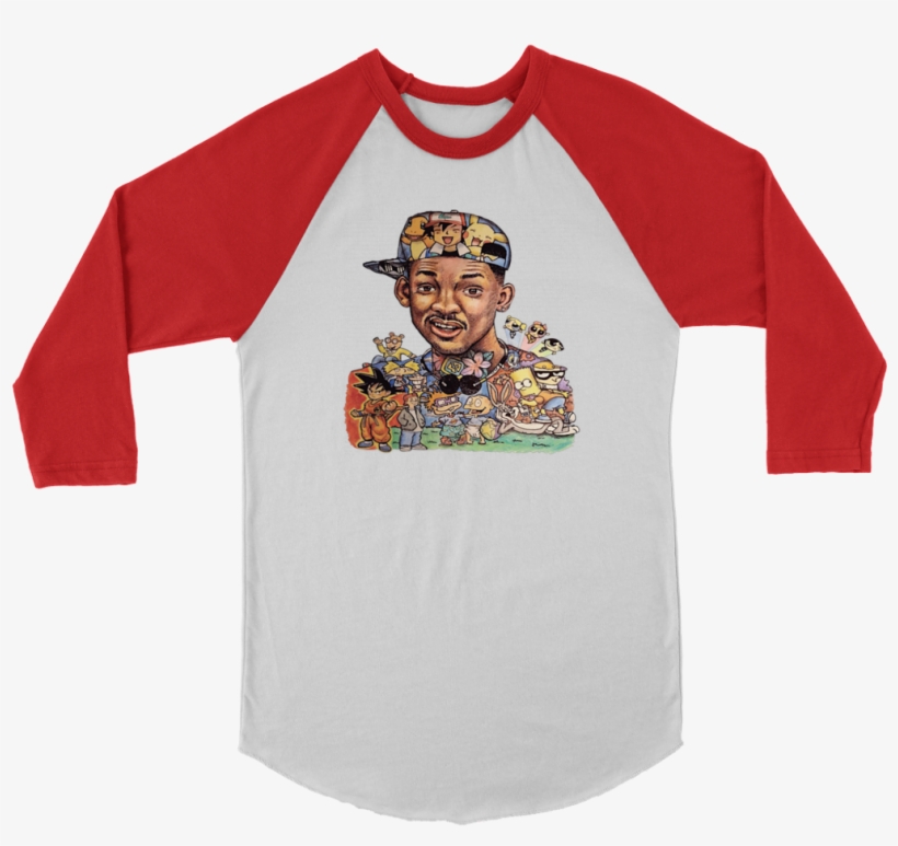 The Fresh Prince Of Bel Air Will Smith 90s Cartoon - Tiger Army- Tank Eater (raglan), transparent png download