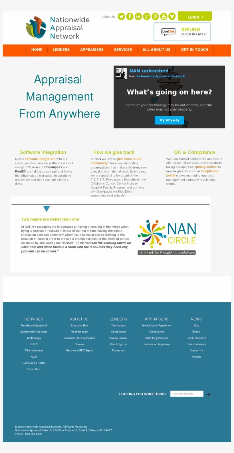 Nationwide Appraisal Network Competitors, Revenue And - Web Page, transparent png download