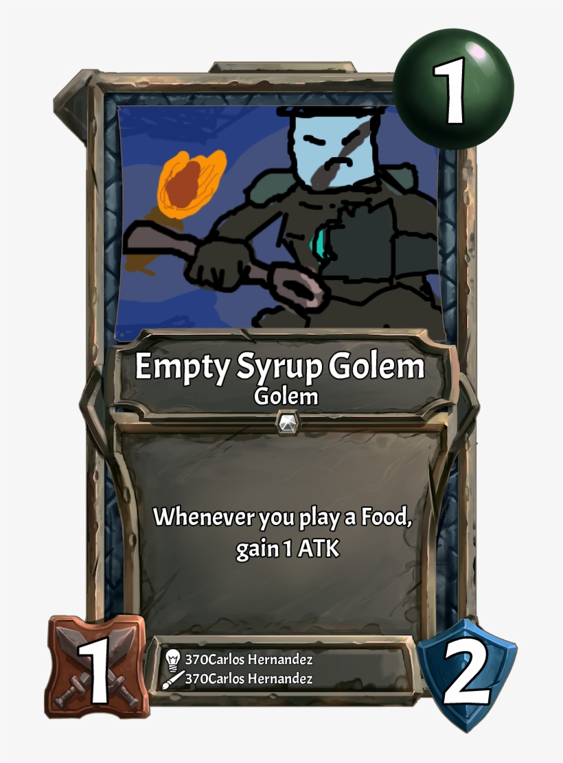 [card] Empty Syrup Golem - Cartoon, transparent png download