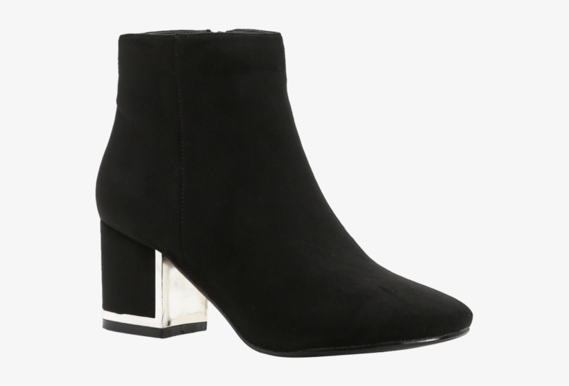Gold Plaque Boots, £30 - Lou Lou Zipped Ankle Boot, transparent png download