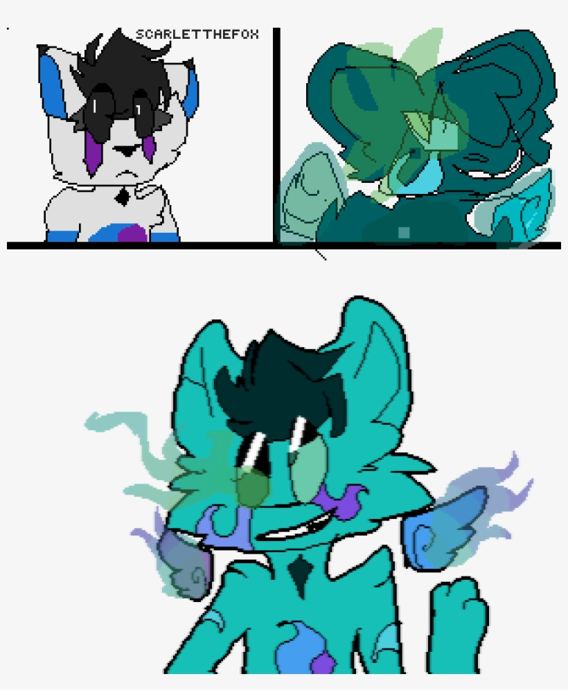 Fusion With Frostbite And @little-blizzard - Cartoon, transparent png download