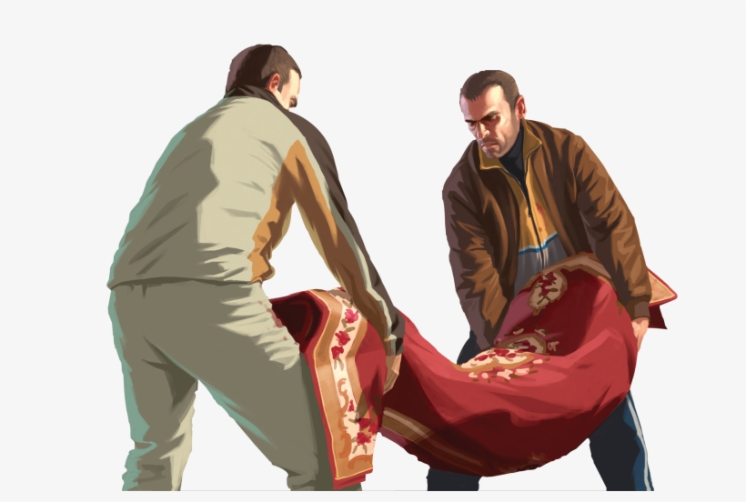 In The Dope Game Mf's Die Before They Go Broke - Niko Bellic Grand Theft Auto Criminal Outlaw Art 32x24, transparent png download