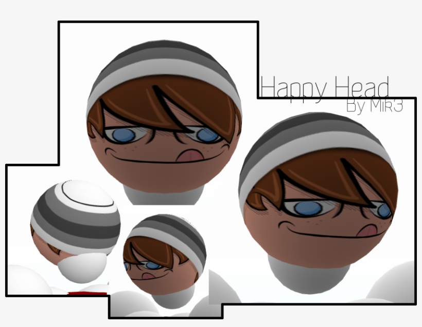 Emo Zombie Head - Cartoon, transparent png download