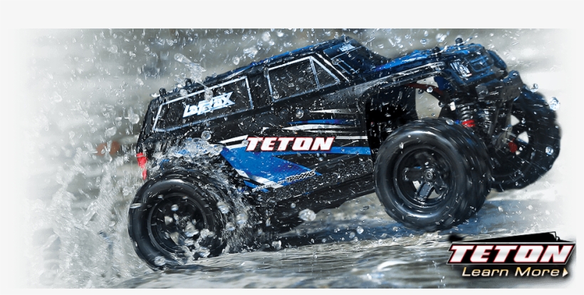 Latrax Teton - Latrax Teton 4wd 1/18 Scale Rc Monster Truck - Red, transparent png download