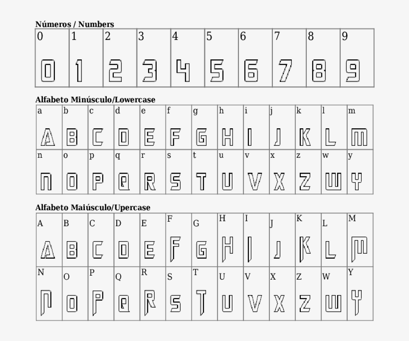 Font Details Megatron Hollow Condensed, transparent png download